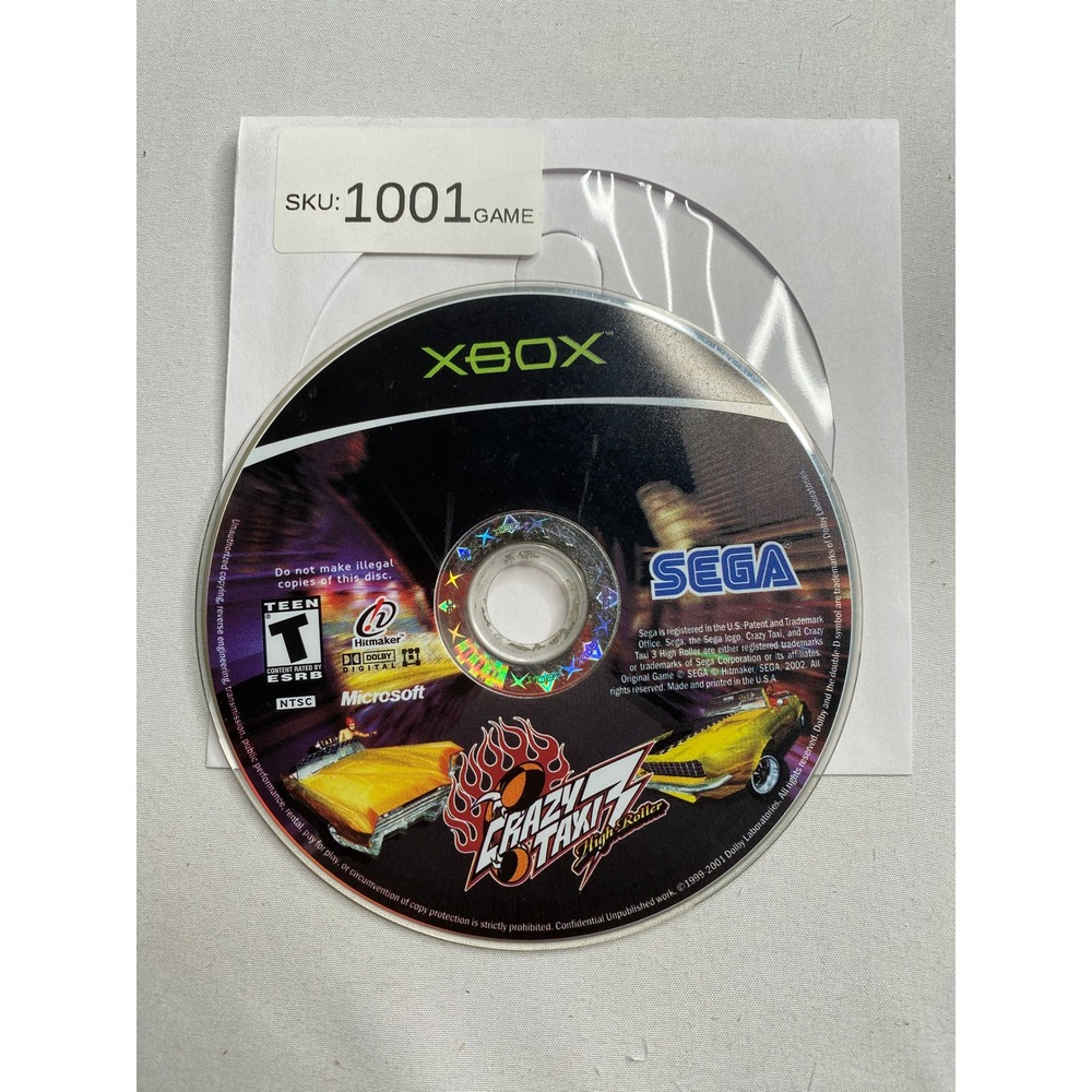 Crazy Taxi 3 High Roller Sega Microsoft Xbox